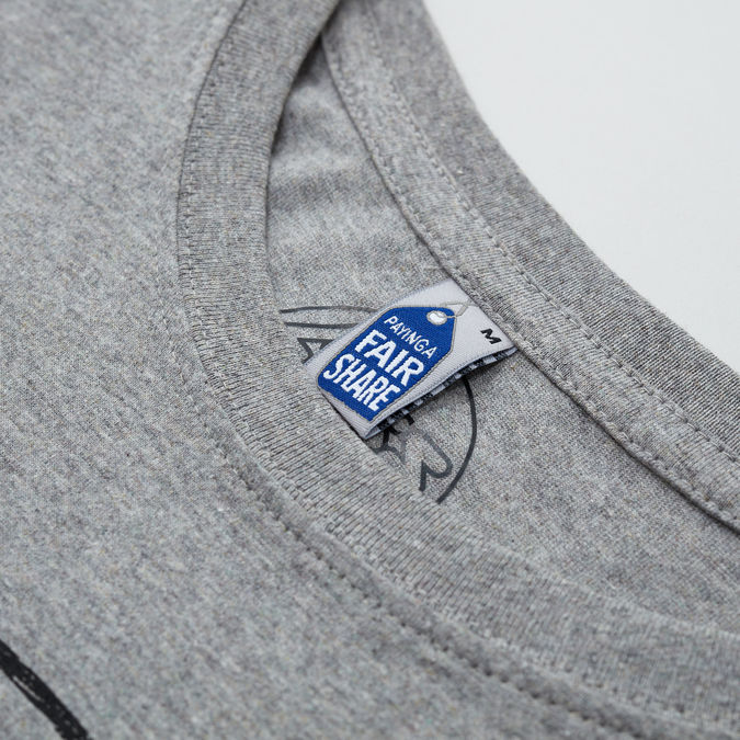 Stiff Records - Grey Marl Stiff Logo Distress Print T-Shirt