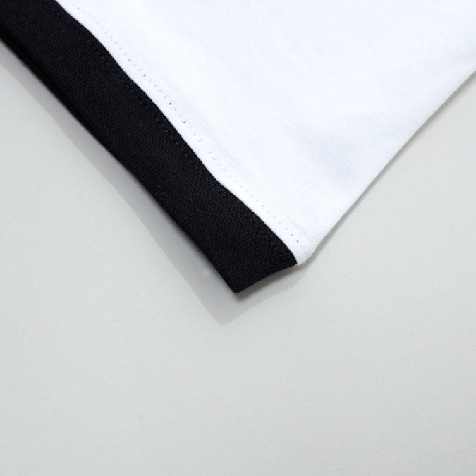 Stiff Records - White & Black 'If It Ain't Stiff...' Print Raglan T-Shirt