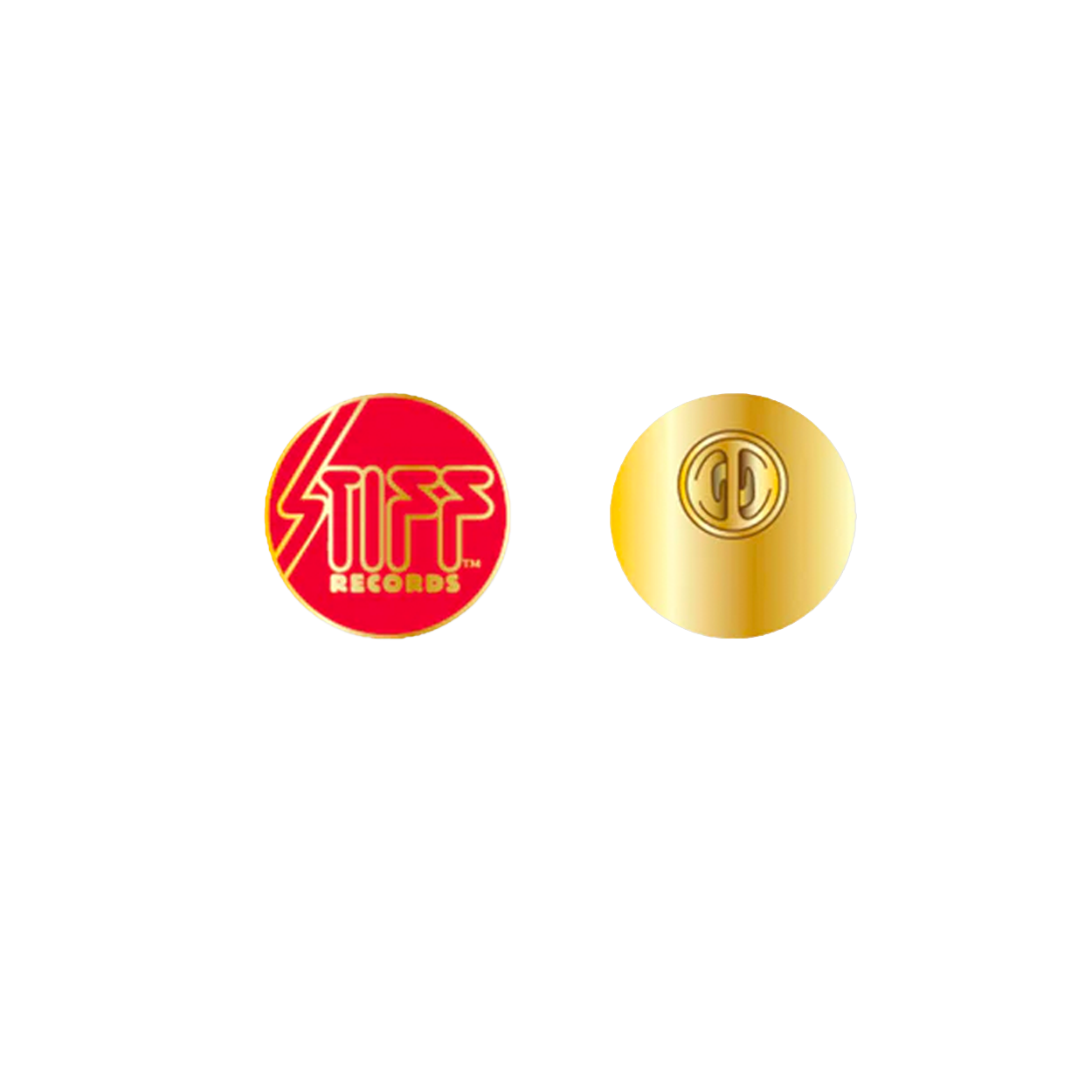 Red Stiff Logo Pin Badge